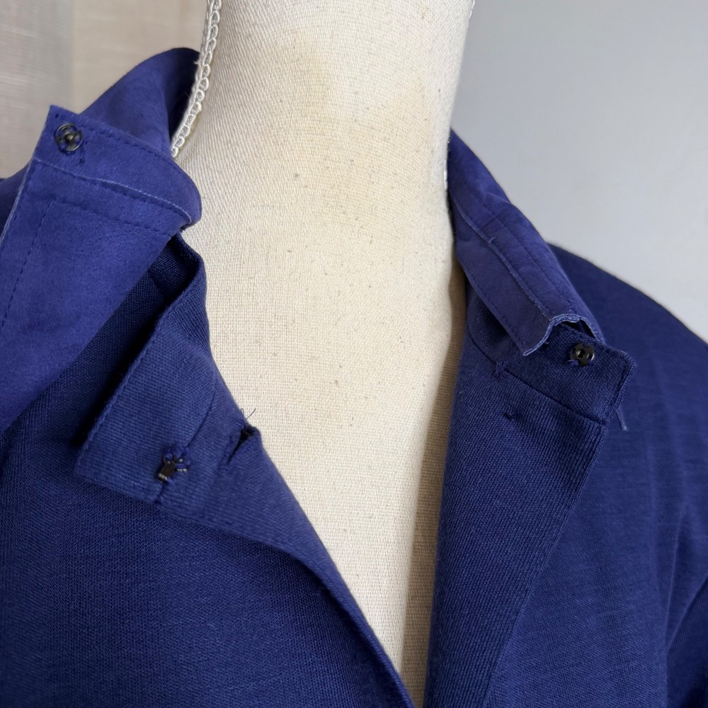 70s Vintage Ciao Ltd Princess Coat Button Front Wool Blend Faux Suede Women's 14 - Picture 7 of 11